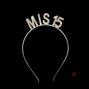 VINCHA MIS 15 ORO X 1